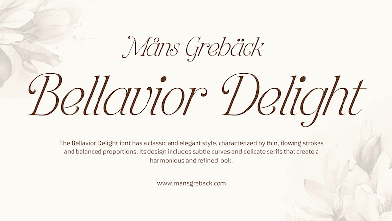 Bellavoir Delight Font