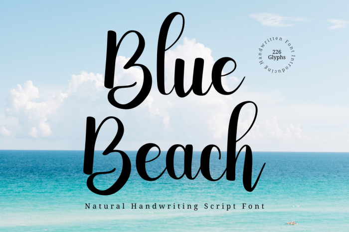 Blue Beach Font