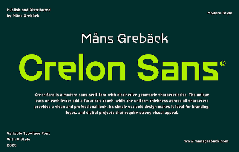 Crelon Sans Font