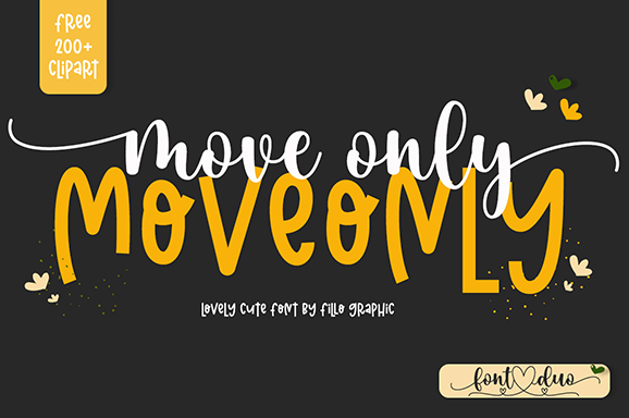 Move Only Display Font