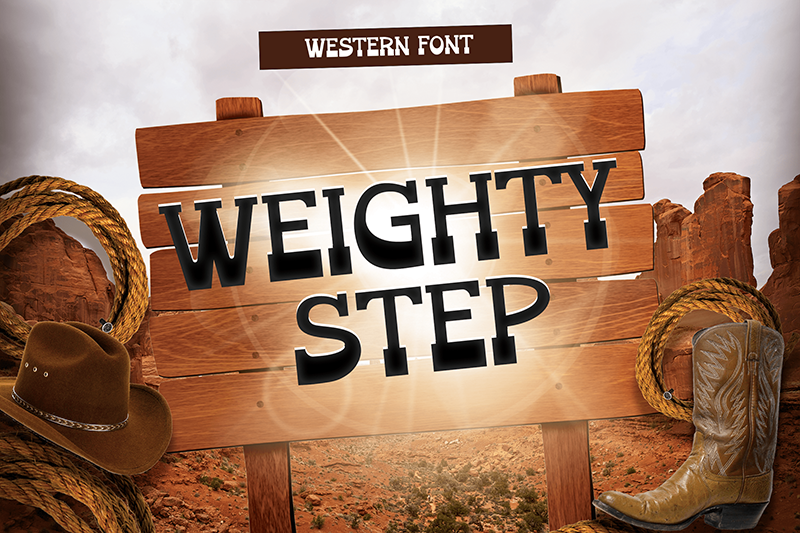 Weighty Step Font