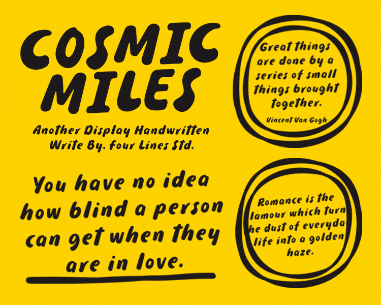 Cosmic Miles Font