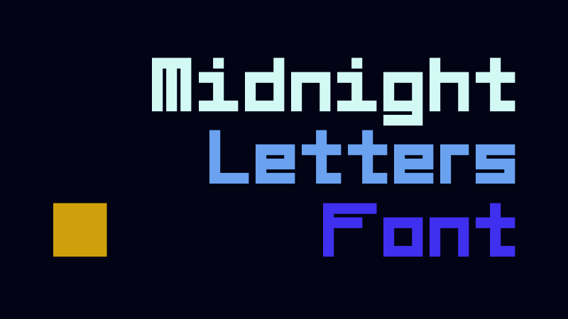Midnight Letters Font