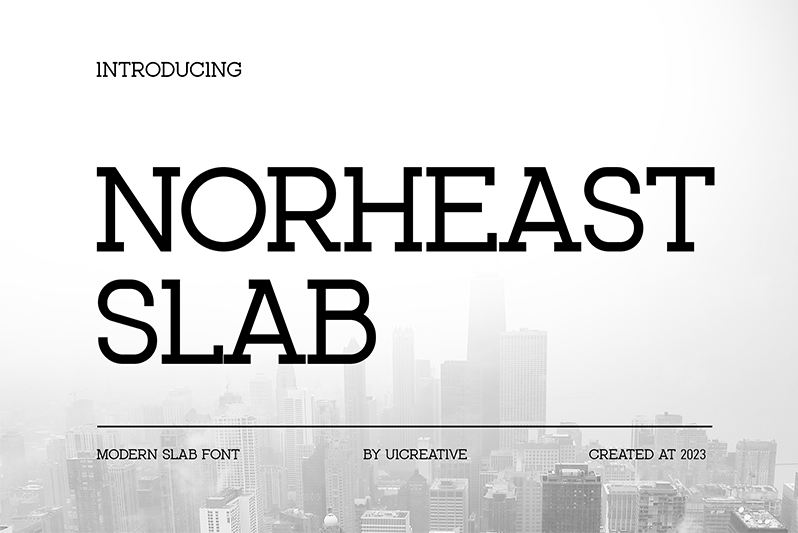 Norheast Slab Font