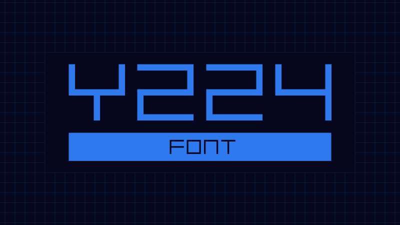 Y224 Font