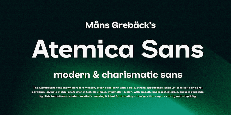 Atemica Sans Font