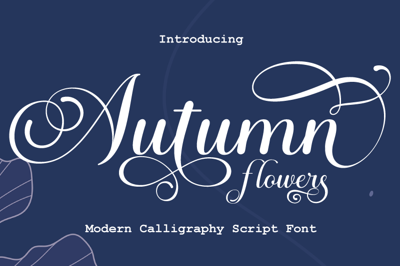 Autumn Flowers Font