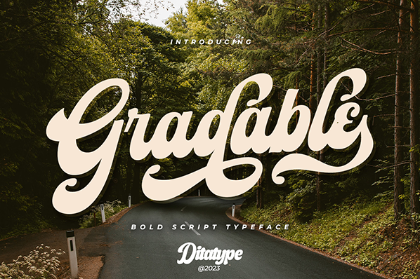 Gradable Font