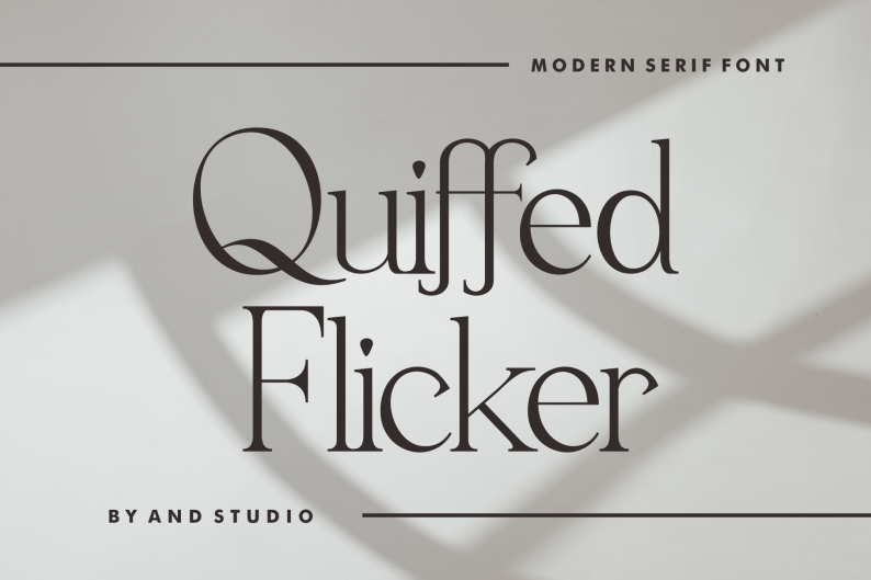 Quiffed Flicker Font