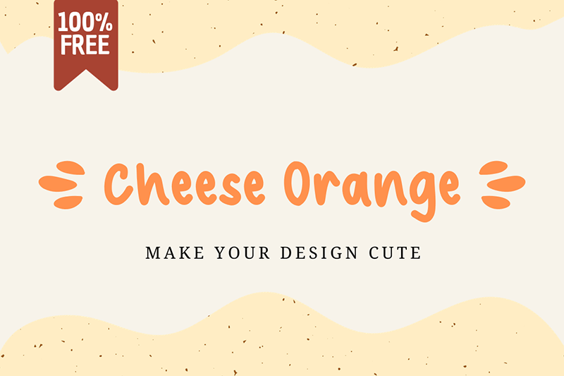 Cheese Orange Font