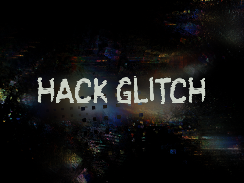 h Hack Glitch Font