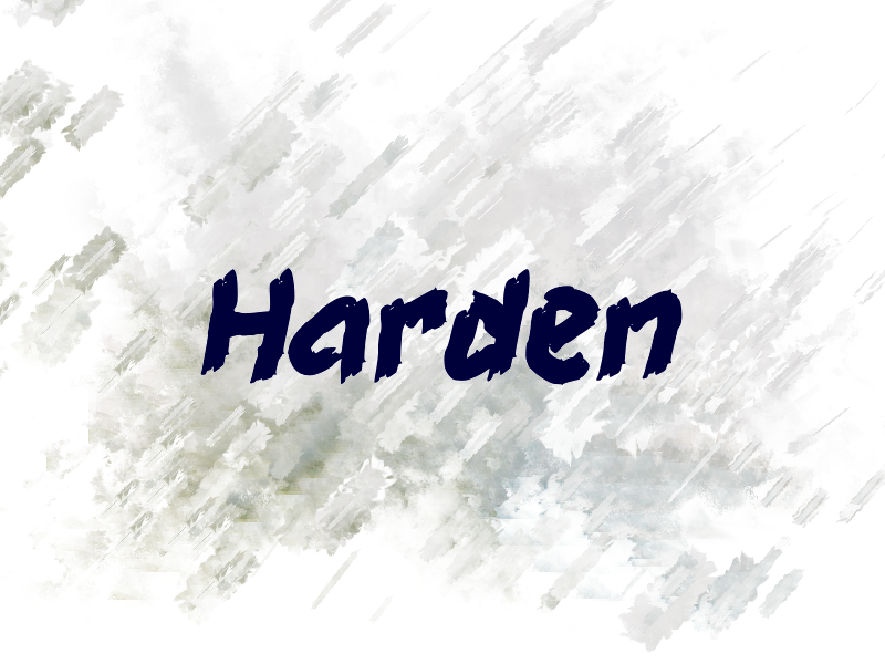 h Harden Font