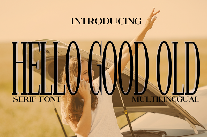 Hello Good Old Style Slant Font