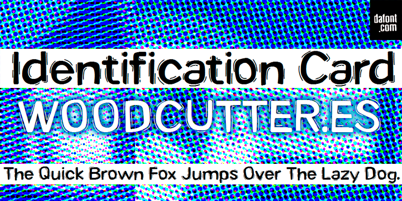 Identification Card Font