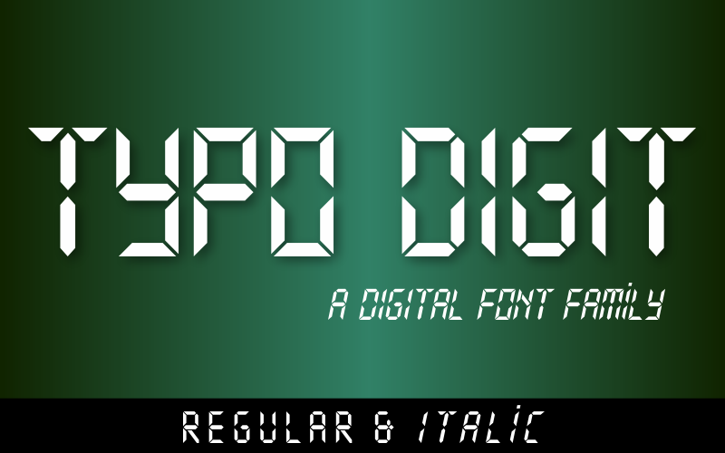 Typo Digit Font