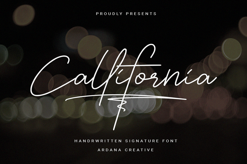 Callifornia Signature Font