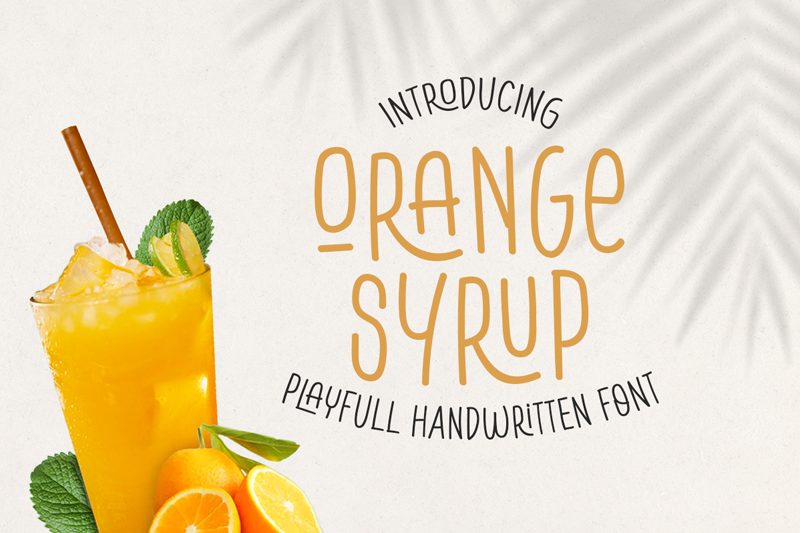 Orange Syrup Font