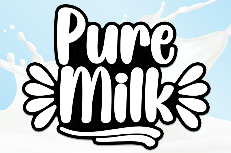 Pure Milk Font