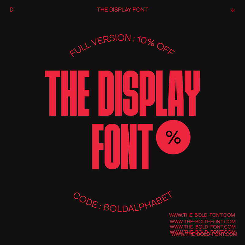The Display Font Font