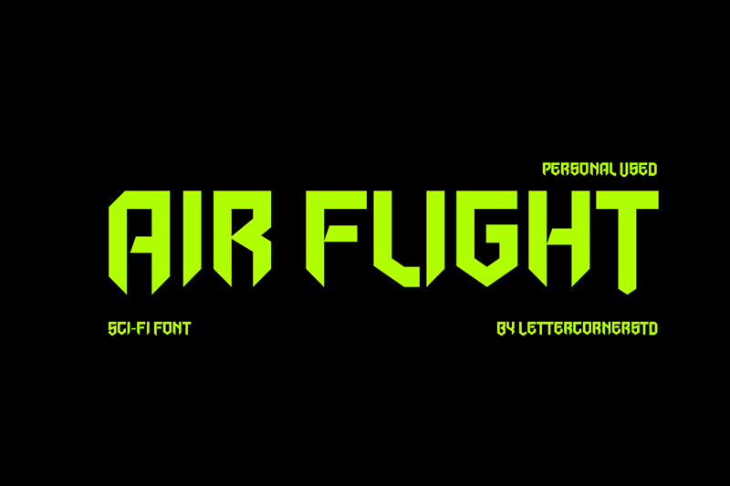 Air Flight Font
