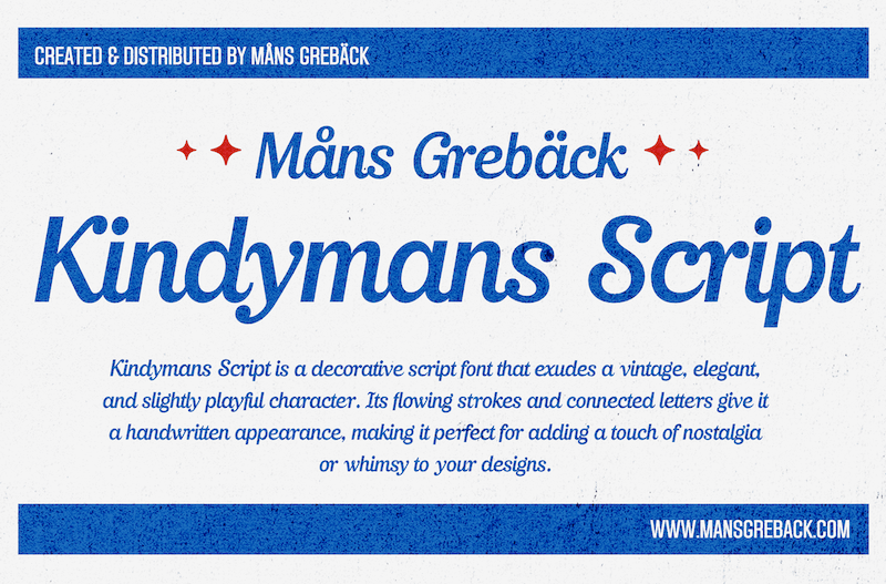 Kindymans Script Font