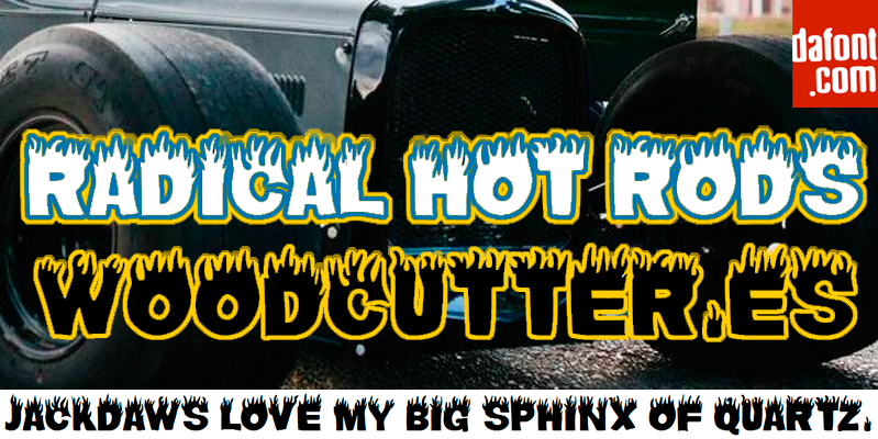 Radical Hot Rods Font