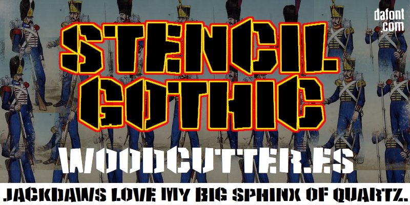 Stencil Gothic Font