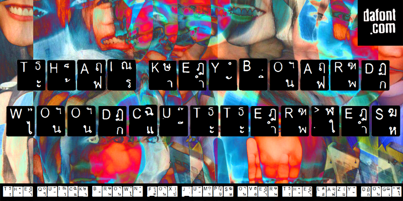 Thai Keyboard Font