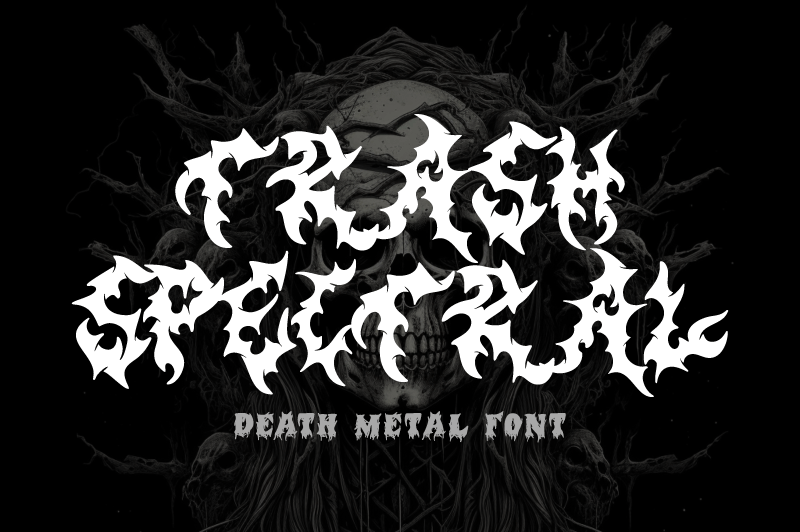Trash Spectral Font