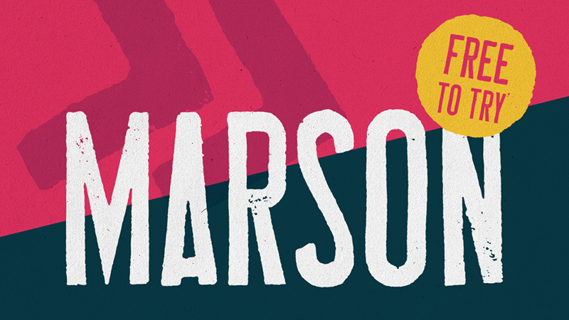Marson Rough Font