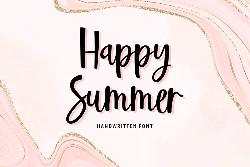 Happy Summer Font