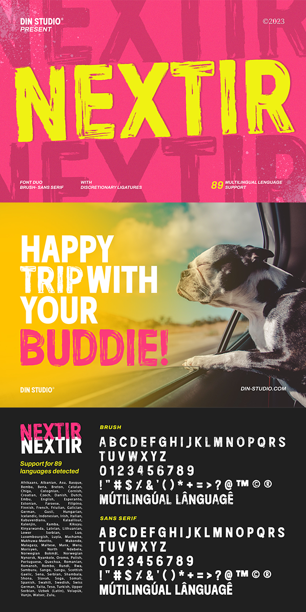 Nextir Brush Font