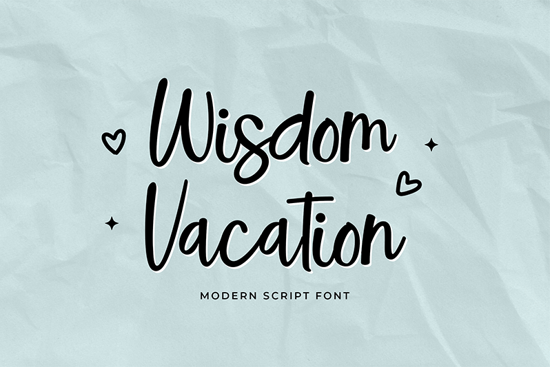 Wisdom Vacation Font