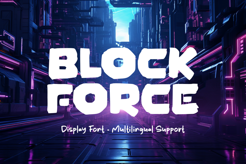 Block Force Font