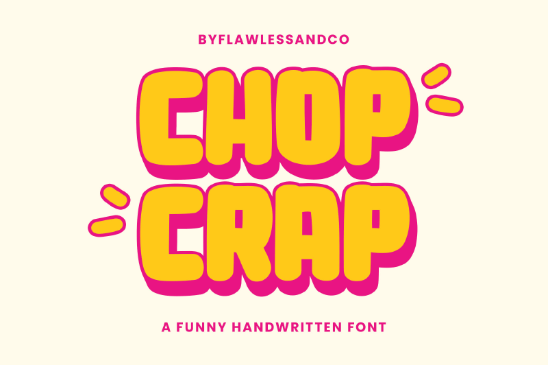 Chop Crap Font