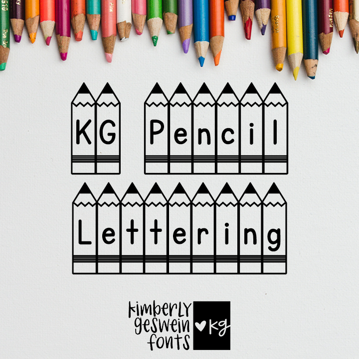 KG Pencil Lettering Font