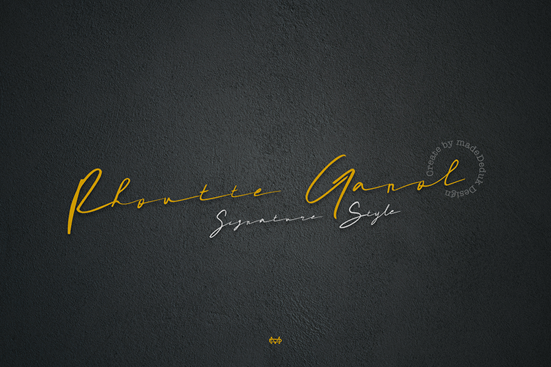 Rhoutte Ganol Font