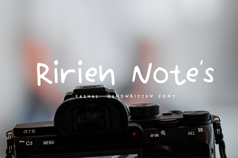Ririen Note's Font