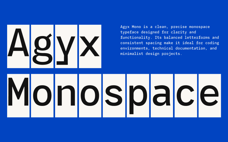 Agyx Mono Font