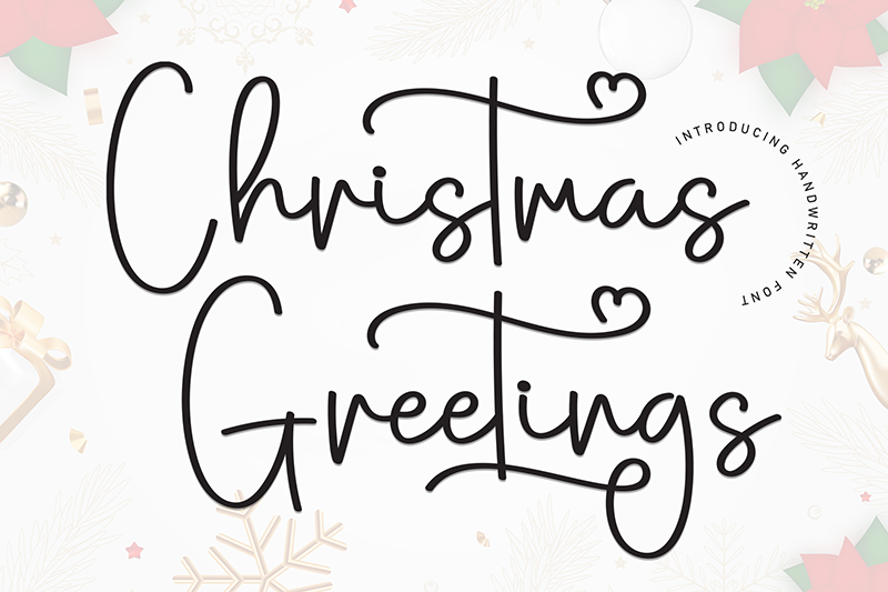 Christmas Greetings Font
