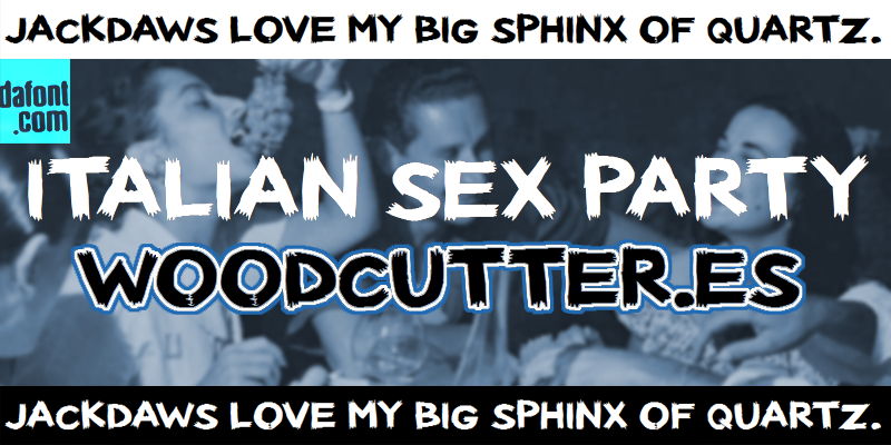 Italian Sex Party Font