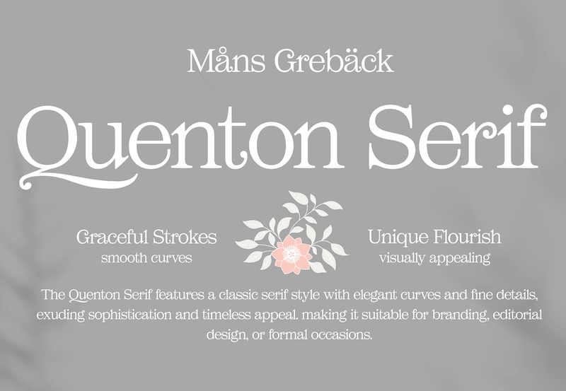 Quenton Serif Font