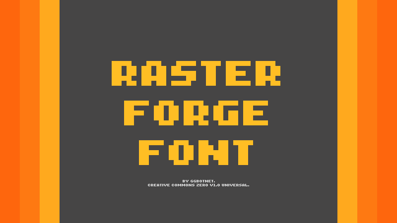 Raster Forge Font