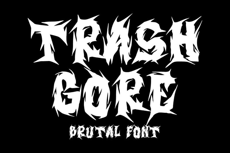 Trash Gore Font