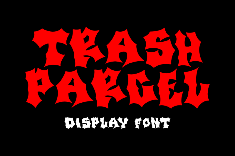 Trash Parcel Font