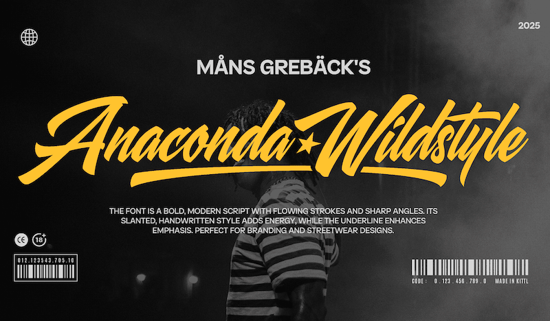 Anaconda Wildstyle Font