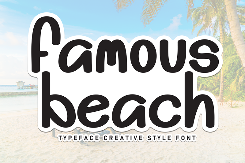 Famous Beach Font