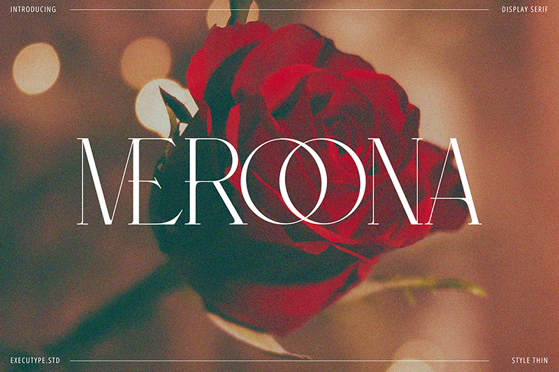 Meroona Display Serif Font