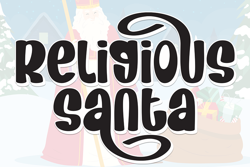 Religious Santa Font