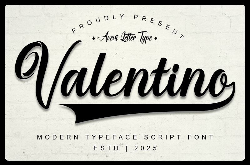 The Valentino Font